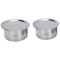 Picture of Limetro Stainless Steel Induction and Gas Compatible Tope with Lid, Set of 2