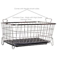 Picture of Limetro Stainless Steel Dish Drainer with Basket