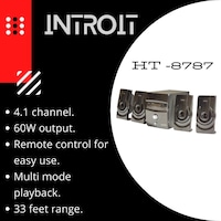 Picture of Introit 4.1 Channel Wireless Multimedia Bluetooth Home Theatre, 40 W, HT-8587