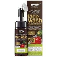 Picture of Wow Skin Science Apple Cider Vinegar Foaming Face Wash With Built-In Brush