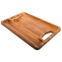 Picture of Sarangware Kitchen Teak Wood Serving Tray, Tray-2