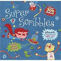 Parragon Super Scribbles Boys Doodle Book, Spiral Bound