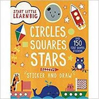 Picture of Parragon Start Little Learn Big Sticker & Draw Circles, Squares, Stars