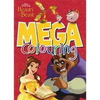 Parragon Disney Princess Beauty & The Beast Mega Colouring, Paperback