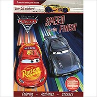 Parragon Disney Pixar Cars 3 Speed To The Finish Colouring Book, Paperback
