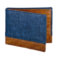 Picture of Laurels Hornet Bi-Fold Wallet For Men, Blue & Tan