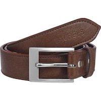 Picture of Laurels Synthetic Belt For Men, Brown & Silver