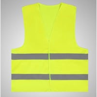 Rag & Sak Safety Vest With Reflective Strips High Visibility, Green