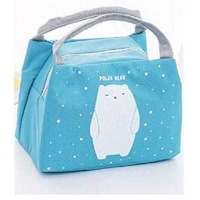 Rag & Sak Bento Pouch Thermal Insulated Lunch Box Bag, Polar Bear
