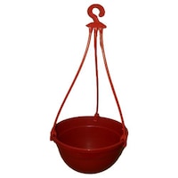 Picture of Krishna Industries Hanging Pot With Tray, Terracotta, KI-POT-39