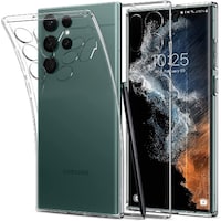 Spigen Liquid Crystal Case for Samsung Galaxy S22 Ultra, Crystal Clear
