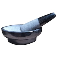 Picture of Village Decor Polished Nanni Kalvam Grinding Stone for Herbs and Ayurvedic Medicine
