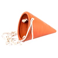 Picture of Village Decor Terracotta Hanging Cone Planter with Rope, 50cm, Brown