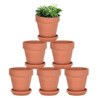 Picture of Village Decor Terracotta Plant Container, Set of 6, 3", Brown