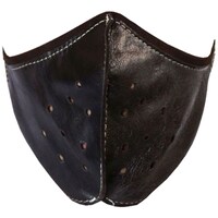 Golden Riders Leather Face Mask