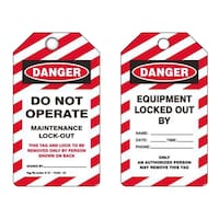 Loto Lok PVC Danger Tags, 143mm, S1–TAGD–03