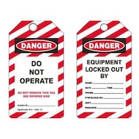 Loto Lok PVC Danger Tags, 143mm, S1–TAGD–01