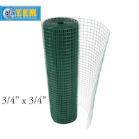Ykm Pvc Coated Welded Wire Mesh Fence, Green, 1.8 x 13.5m