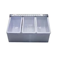Grace Stainless Steel  Container, 3 Compartment
