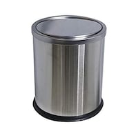 Picture of Grace Stainless Steel Swing Lid Trash, 12 Liters