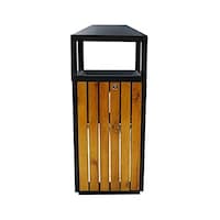 Picture of Grace Wooden Outdoor Ashtray Trash Can, 60 Liters