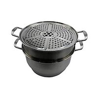 Grace Kitchen Stainless Steel Steamer Pot of 3 Layer
