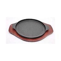 Picture of Cast Iron Round Fajita Pan Sizzling Plate, 26 cm