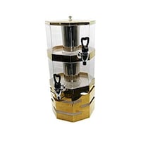 Picture of Grace Kitchen Acrylic 2 Layers Juice Dispenser With Golden Base
