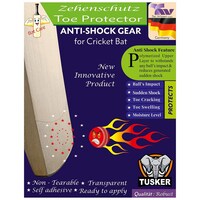 Tusker Cricket Bat Toe Protector Self Adhesive Sheet, Transparent