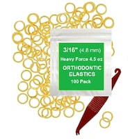 Prairie Horse Supply Orthodontic Elastic Rubber Band, 0.3inch, Pack of 100