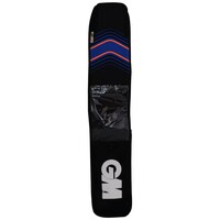 GM Full Length Cricket Bat English Willow Cover, Black and Blue