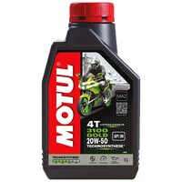 Picture of Motul 31004T Gold 20W50 API SM Technosynthese Semi Synthetic Engine Oil,1 L