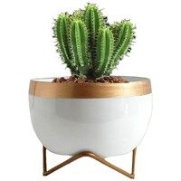 Picture of Ecofynd Elis Metal Planter Pot with Stand, PWS015