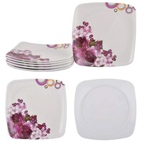 Picture of Maharaja Royal Melamine Dinner Set Of 40Pcs, White & Purple