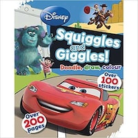 Parragon Disney Pixar Squiggles & Giggles Colouring Book, Paperback