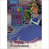 Parragon Disney Princess Winter Wonderland With Crayon