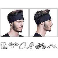 Rag & Sak Non Slip Lightweight Headband, Black