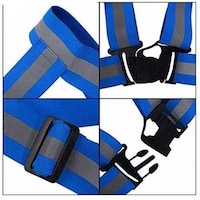 Picture of Rag & Sak Reflective Vest Fluorescent With High Visibility Bands Tape, Blue