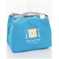 Rag & Sak Bento Pouch Thermal Insulated Lunch Box Bag, Sweet Soft Toast