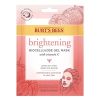 Picture of Burt'S Bees Brightening Biocellulose Gel Face Mask, Mandarin