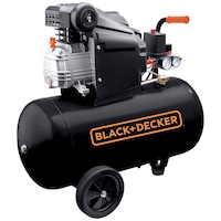 Black & Decker 8 Bar Compressor, Black, 50L
