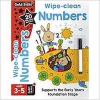 Picture of Parragon Gold Stars Wipe-Clean Numbers By Frances Mackay, Hardback
