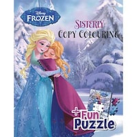 Sbc Disney Frozen Sisterly Copy Colouring Book With Fun Puzzle, Paperback
