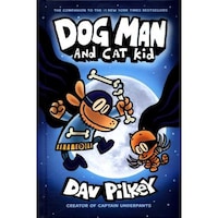 Scholastic Dog Man 4, Dog Man & Cat Kid, Hardcover