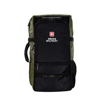 Picture of Swiss Military Polyester Laptop Backpack, Lbp65, Green & Black