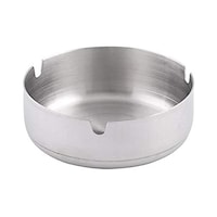Stainless Steel Ashtray 10cm, Silver
