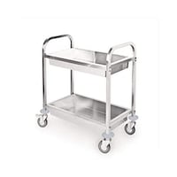 Grace Kitchen Stainless Steel Trolley, 2 Layers