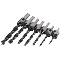 Picture of Rag & Sak Wood Countersink Drill Bit Set, Black & Silver, 3-10 Mm, 7 Pcs/Set