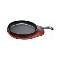 Picture of Cast Iron Fajita Pan Oval Sizzling Plate, 24 cm