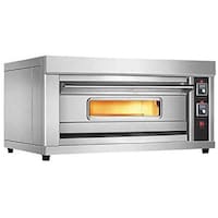 Grace Kitchen Commercial Electric Pizza Oven with Desk and Tray, 220V
